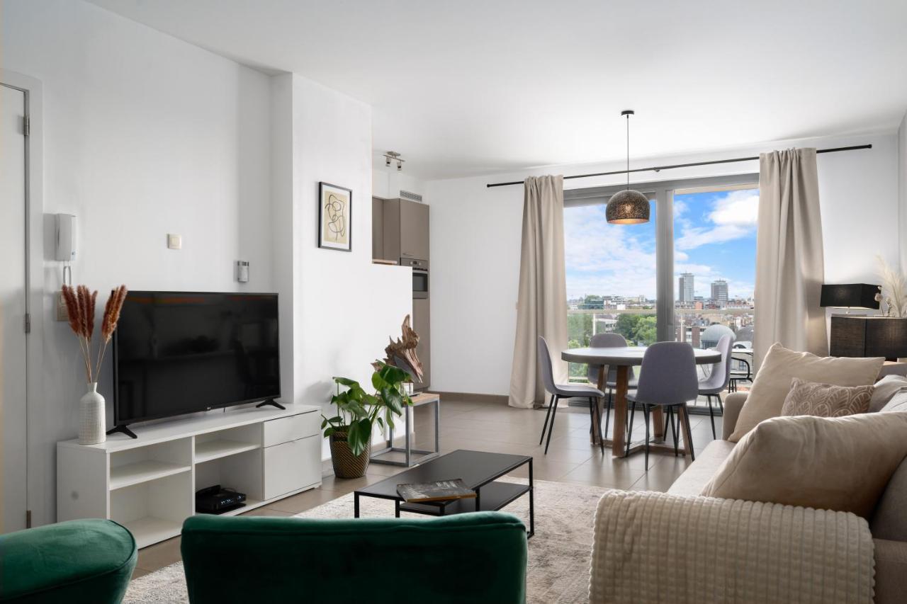 Shs Homes-Luxe Highrise, 2 Bedrooms, Kitchen, Free Parking, Stunning View, Large Tarrasse, Workspace Hasselt Eksteriør billede