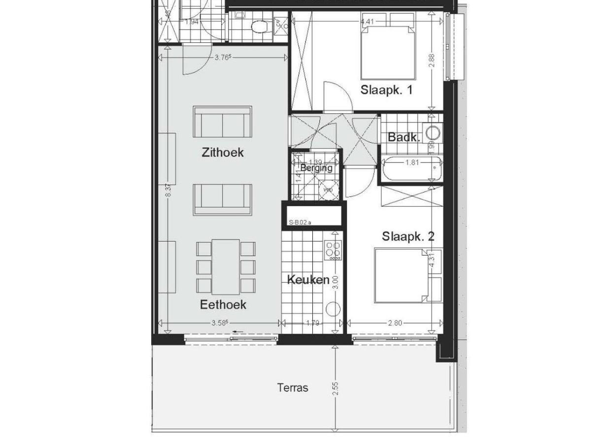 Shs Homes-Luxe Highrise, 2 Bedrooms, Kitchen, Free Parking, Stunning View, Large Tarrasse, Workspace Hasselt Eksteriør billede